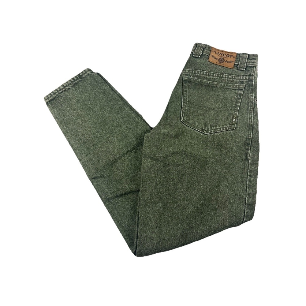 Vintage Jnco Jeans Green Denim‎ Pants Men's 30x33 Straight Leg Revatex 90's USA